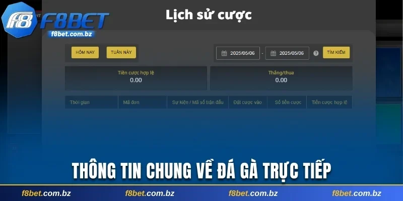 Hiểu biết tổng quan về đá gà trực tiếp