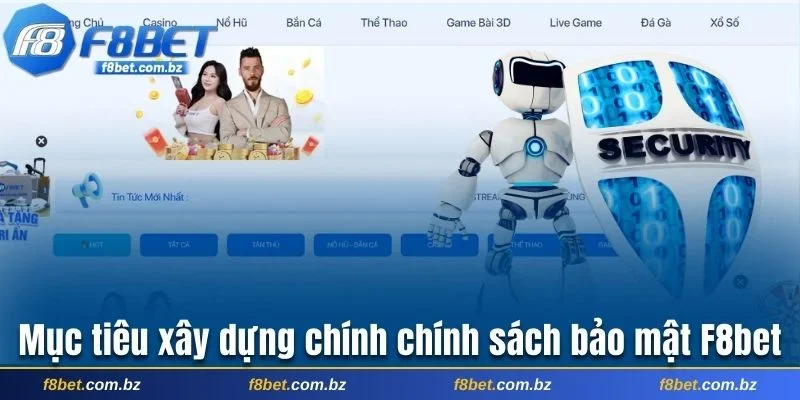Mục tiêu xây dựng chính chính sách bảo mật F8bet